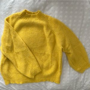 Sezane yellow sweater